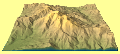 Side View of Mt St Helena